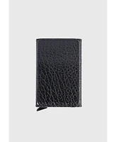 Furniq Uk Men's Genuine Leather Venous Pattern Card Holder