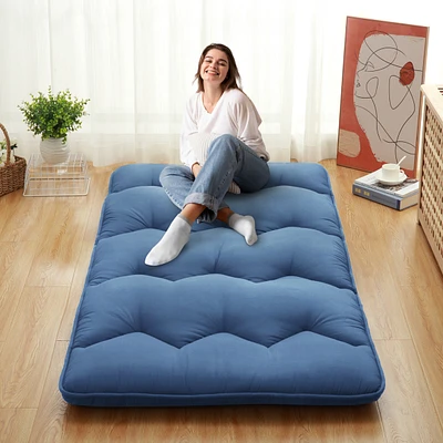 Caromio Futon Mattress Twin Size, Floor Mattress Pad Portable Dorm Sleeping Pad, 39"x 80"