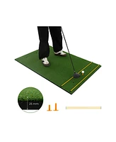 Slickblue 5 x 3 ft Artificial Turf Grass Practice Mat for Indoors and Outdoors