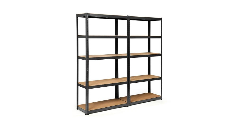 Slickblue 2 Pcs Storage Shelves Garage Shelving Units Tool Utility