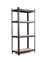 Slickblue Adjustable Heavy Duty 4 Level Garage Tool Shelf Storage-Black