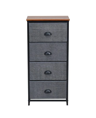 Inolait Chest Storage Tower Side Table Display Storage with 4 Drawers