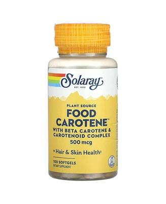 Solaray Food Carotene, 10000 Iu, 100 pearle capsules