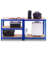 Slickblue Adjust 30 x60 Inch 5 Level Garage Tool Shelf Storage