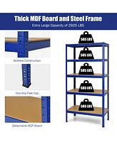 Slickblue 71 inch Heavy Duty Steel Adjustable 5 Level Storage Shelves