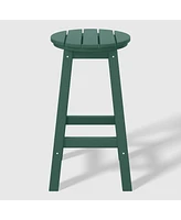 WestinTrends 24" Hdpe Outdoor Patio Round Counter Height Stool Set of 3