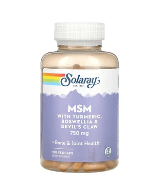 Solaray Msm with Turmeric Boswellia & Devil's Claw 750 mg
