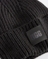 Ugg Women's Chunky Rib-Knit Logo-Patch Beanie