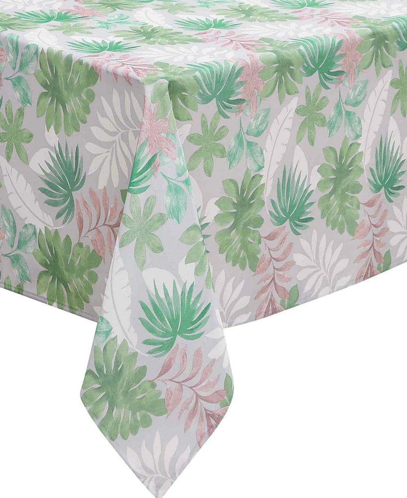 Izod Cove Palm Water-Resistant Indoor and Outdoor Tablecloth