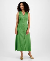 I.n.c. International Concepts Women's Sleeveless Shirtdress, Created for Macy's