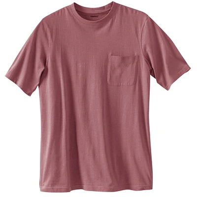 KingSize Big & Tall Shrink-Less Lightweight Pocket Crewneck T-Shirt