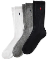 Polo Ralph Lauren Men's 3-Pk. Extended Size Athletic Crew Socks