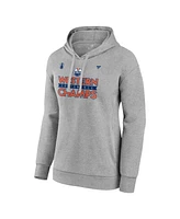 Fanatics Women's Steel Edmonton Oilers 2024 Western Conference Champions Locker Room Pullover Hoodie