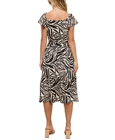 John Paul Richard Women's Printed Matte Jersey Dress