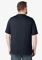 Boulder Creek Big & Tall by KingSize Heavyweight Pocket Crewneck T-Shirt