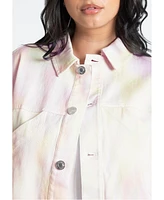 Eloquii Women's Boxy Denim Jacket With Pocket Detail