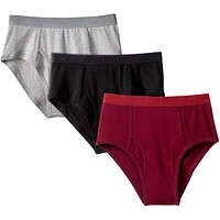 KingSize Men's Classic Cotton Briefs 3-Pack