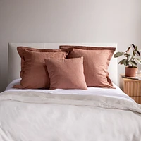 20" x French Linen Pillow with Removable Sham