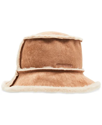 Steve Madden Women's Faux-Shearling Bucket Hat