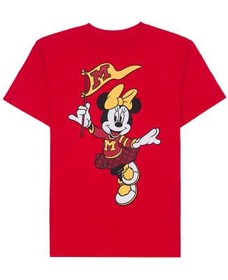 Disney Big Girls Minnie Mouse Collegiate Short Sleeve Graphic T-Shirt