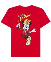 Disney Big Girls Minnie Mouse Collegiate Short Sleeve Graphic T-Shirt