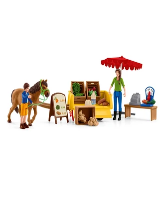 Schleich Farm World Sunny Day Mobile Farm Stand Playset