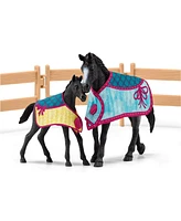 Schleich Horse Club Horse Box With Mare Foal Playset