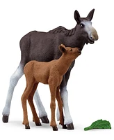 Schleich Wild Life Moose Family Playset