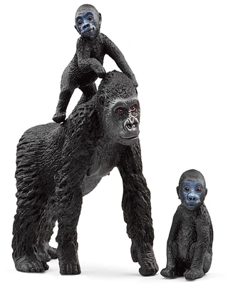 Schleich Wild Life Gorilla Family Jungle Playset