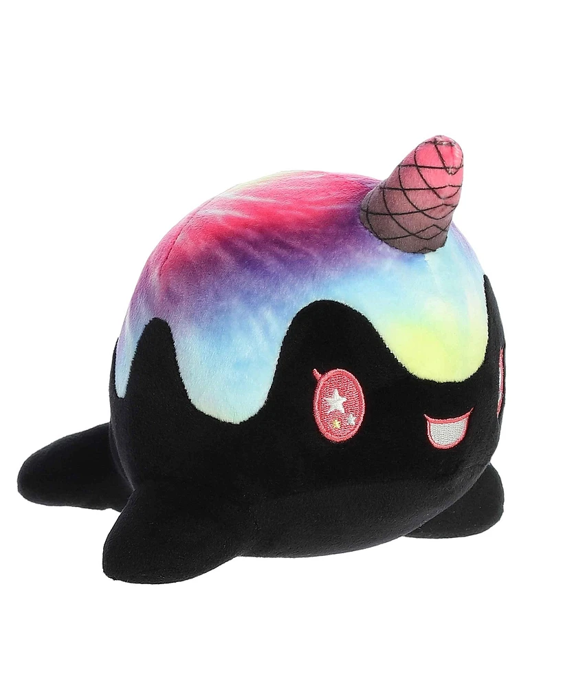 Aurora Small Space Nomwhals Tasty Peach Enchanting Plush Toy Nebula 7.5"