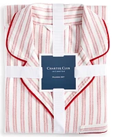 Charter Club Women's 2-Pc. Cotton Flannel Packaged Pajamas Set, Created for Macy's