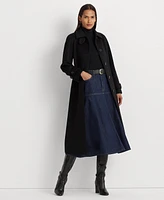 Lauren Ralph Lauren Women's Single-Breasted Belted Maxi Coat