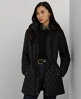 Lauren Ralph Women's Hooded Quilted Coat