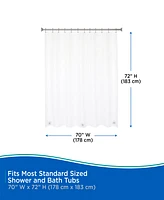 Kenney Medium Weight Peva Shower Curtain Liner