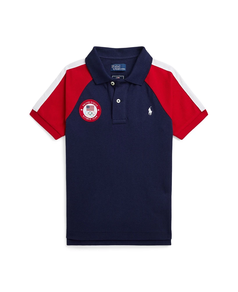 Polo Ralph Lauren Toddler and Little Boys Team Usa Cotton Mesh Shirt