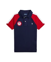 Polo Ralph Lauren Toddler and Little Boys Team Usa Cotton Mesh Shirt