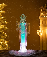 Glitzhome 18 H Acrylic Light Emitting Diode Color Changing Lighted Tabletop Nutcracker Figurine