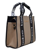 Bebe Hana Canvas Small Satchel Bag