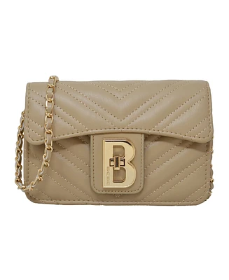 Bebe Rain Leather Crossbody Bag