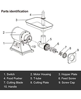 Sugift Heavy Duty 1.5HP 1100W 550LB/h Commercial Grade Meat Grinder