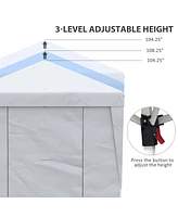 Spacious Pop-Up Instant Shade Canopy with Custom Height Adjustments
