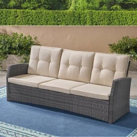 Modern 3-Seater Patio Sofa Stylish, Durable, Water-Resistant