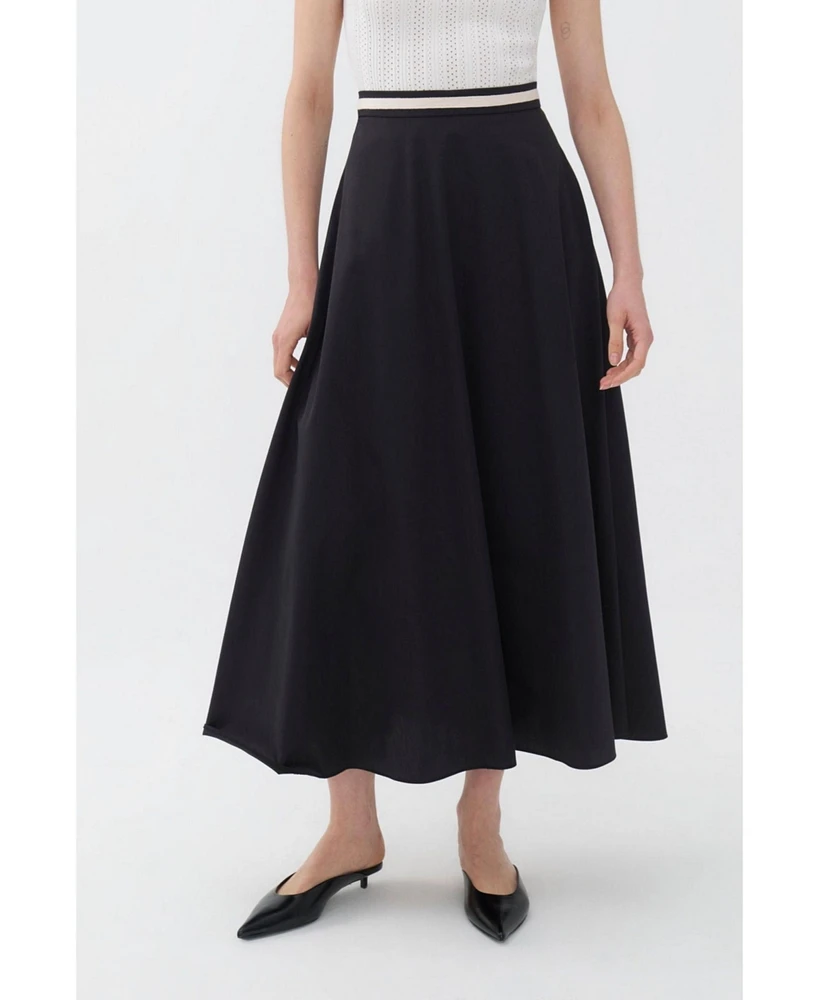 Nocturne Women's Pleated Midi Skirt