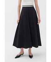 Nocturne Women's Pleated Midi Skirt