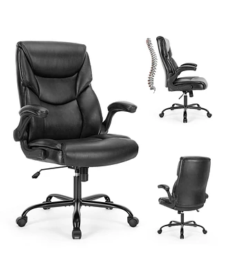 Simplie Fun Pu Leather High Back Office Chair