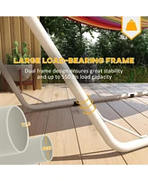 Hammock Stand for 2 Person, Portable Adjustable Steel Frame Hammock Stand with Weather Resistant Finish, for 9-14ft Hammocks, 10.3', 550 lbs. Capacity