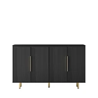 Versatile Fluted Sideboard Art Deco meets Mid-Century Modern