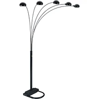 Streamdale Furniture 84"H Black 5-Head Cap Style Floor Lamp (1 Piece)