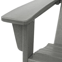 Durable Resin Adirondack Chair with Rustic Aesthetic