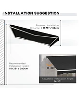 Motorized Retractable Patio Awning Customizable Shade Protection